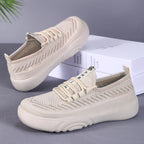 Damen Flexibilitäts Sneakers mit atmungsaktivem Obermaterial und elastischem Verschlusssystem