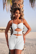 Damen Cut-Out Strampler mit dekorativen Verzierungen R&B