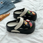 Damen Komfortable und verspielte Trend Clogs EB