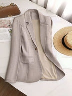 Damen Eleganter und leichter Blazer mit modernem Schnitt und praktischen Taschen R&B