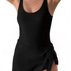 Damen Strandkleid Badeanzug mit floralem Design R&B