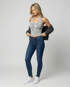 Kurzes Damen Spitzen-Top Sexy Träger-Weste Sommer Style