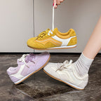 Damen Freizeitsneaker mit weichem Veloursleder und Rutschfester Sohle R&B