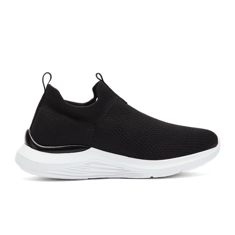 Damen Sportliche Slip-On Sneakers mit elastischem Strickoberteil R&B