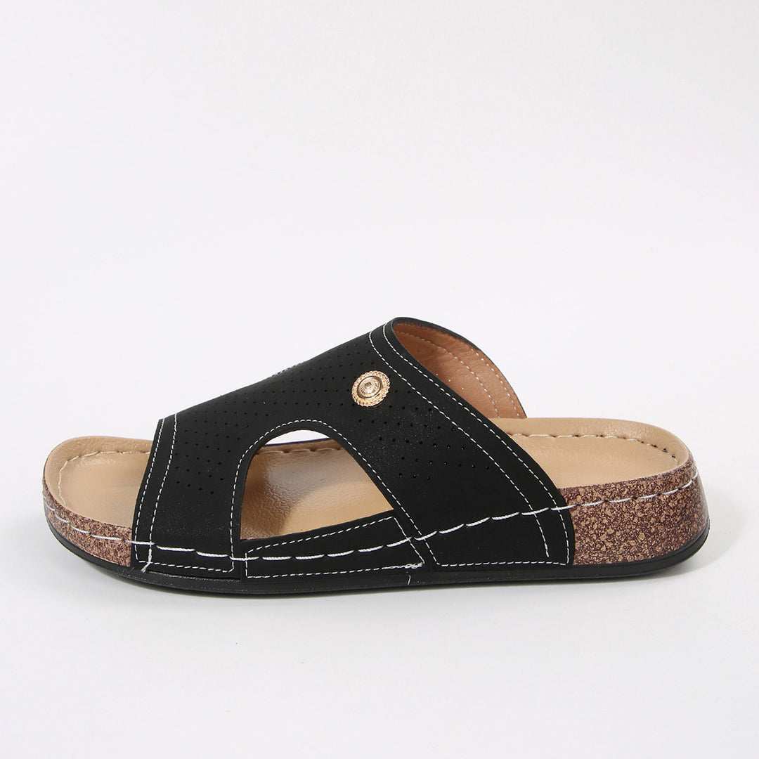 Damen Komfortable Clogs mit offenem Design R&B