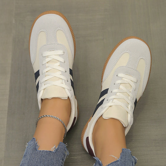 Damen Sportliche Retro Sneakers mit gepolstertem Innenfutter und rutschfester Sohle R&B