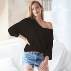 Damen Oversized Strickpullover mit dekorativen Zopf- und Netzstrukturen R&B