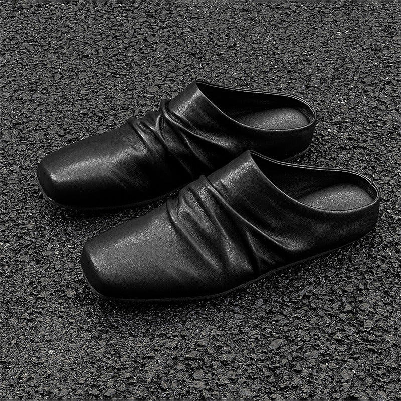 Damen elegante Slipper aus hochwertigem Leder R&B