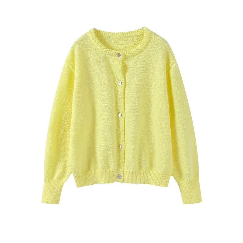 Damen kuscheliger Cardigan aus weichem Mohair R&B