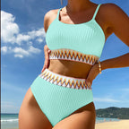Damen Hochtailliertes Bikiniset mit raffinierten Zierdetails R&B