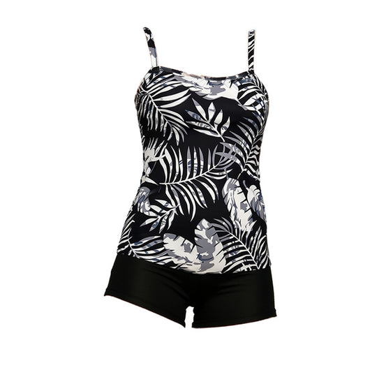 Damen Tankini mit floralem Design und bequemen Shorts R&B
