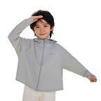 Damen nan Kinder UV-Schutz Sonnenjacke mit Kapuze und integrierter Gesichtsabdeckung  R&B