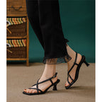 Damen Slingback Sandalen mit geschmeidigem Riemendesign