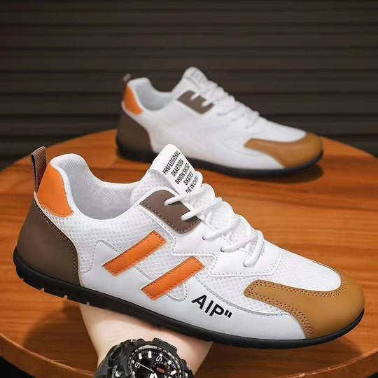 Damen sportliche Sneakers mit atmungsaktivem Mesh-Obermaterial und dämpfender Sohle R&B