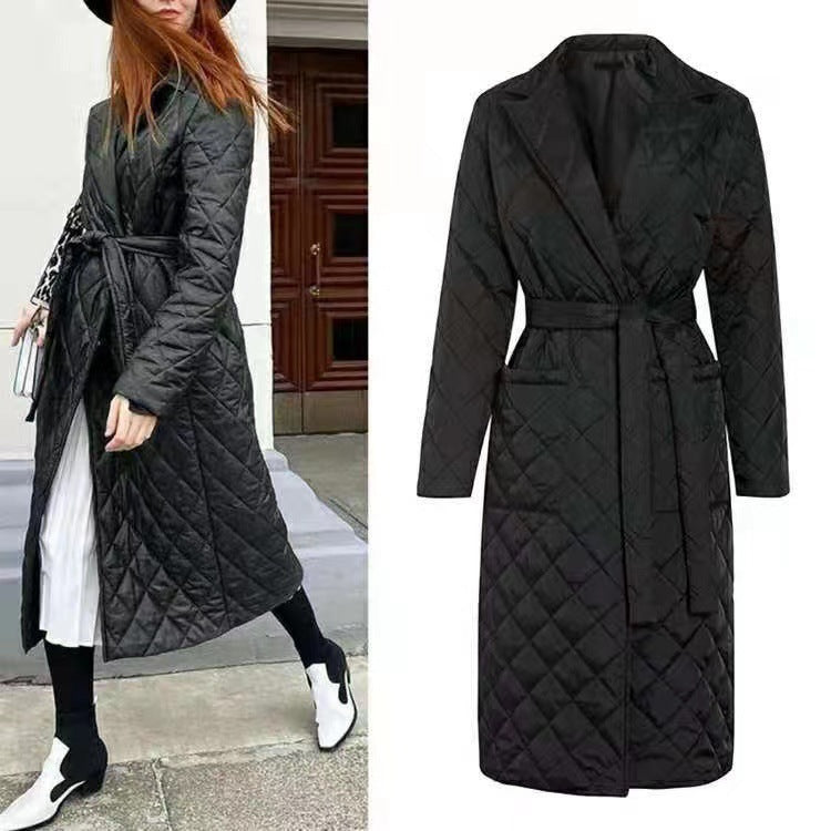 Damen Steppmantel mit eleganter Taillierung und praktischen Taschen R&B