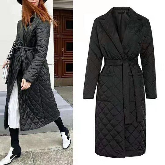 Damen Steppmantel mit eleganter Taillierung und praktischen Taschen R&B