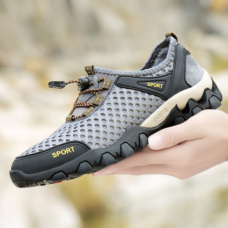Damen Atmungsaktive und rutschfeste Sportschuhe mit elastischem Schnellschnürsystem R&B