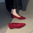 Damen Komfortable Keil-Pumps aus Wildleder