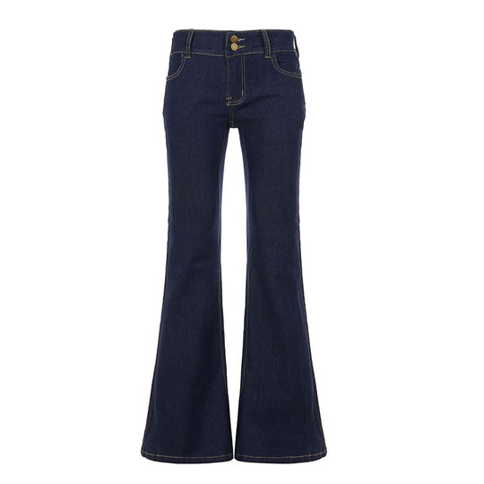 Damen High-Waist Schlagjeans mit klassischem Schnitt R&B