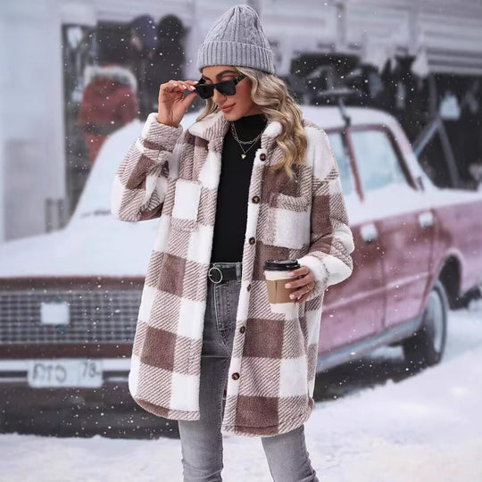 Damen Flanell-Winterjacke R&B