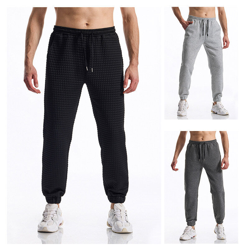 Herren bequeme Sweatpants mit hohem Bund und elastischem Komfort R&B