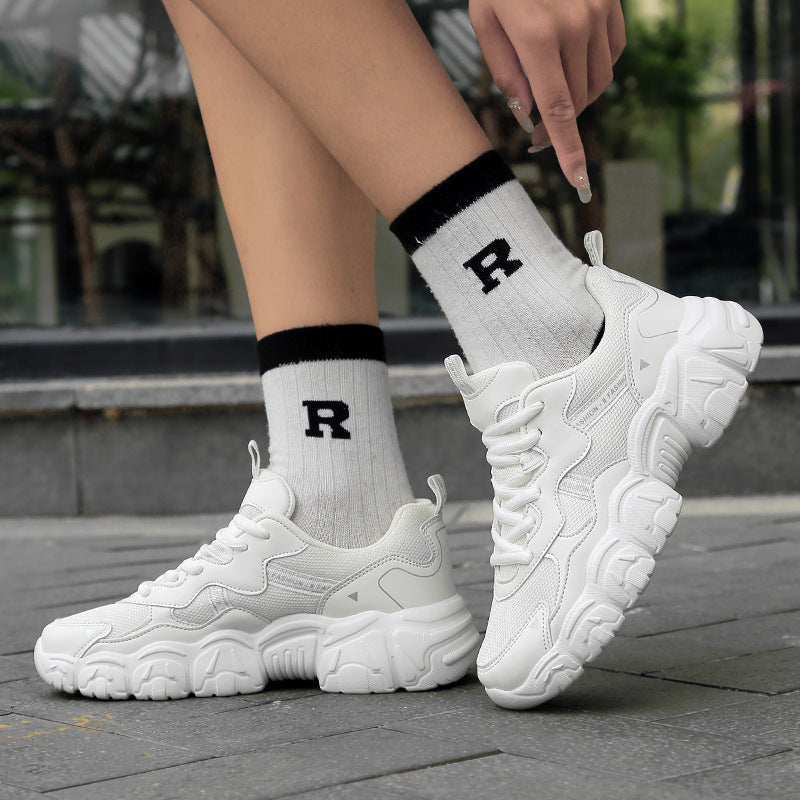 Damen Chunky Sneakers mit atmungsaktivem Mesh-Obermaterial und flexiblem Laufsohlen-Design
