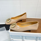 Damen schicke Ballerinas mit modischem Schmuck R&B