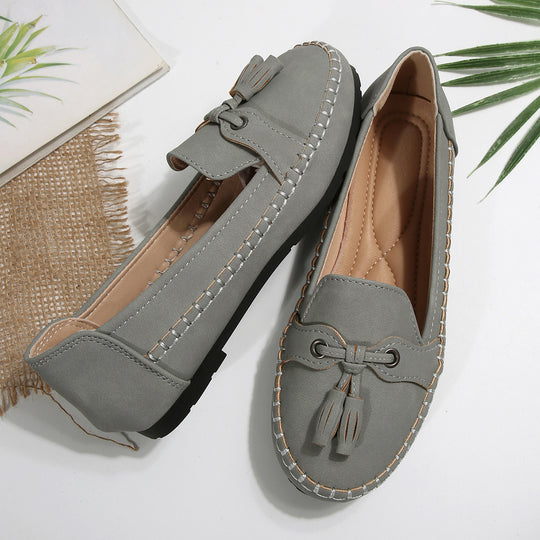 Damen Mokassin-Schuhe mit dekorativem Schleifenakzent und bequemer Sohlenkonstruktion R&B