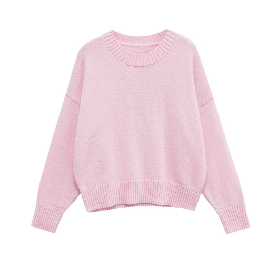 Damen lässiger Oversized Pullover R&B