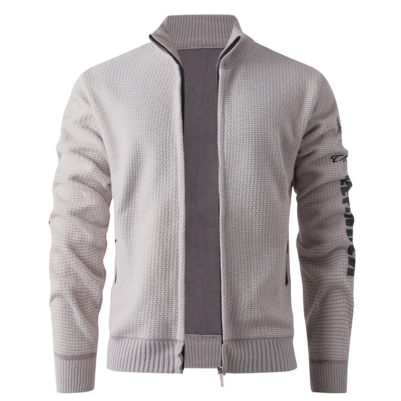 Herren gesteppte Freizeitjacke mit hohem Kragen und modernem Innenfutter R&B