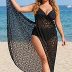 Damen Elegantes transparentes Strandkleid R&B