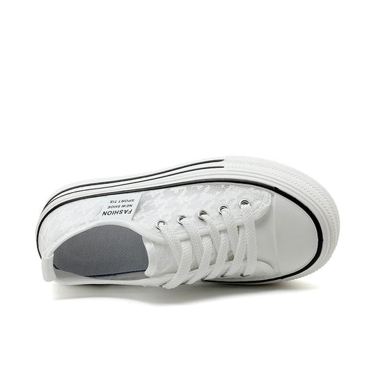 Damen Plateau-Sneaker mit modischem Textil-Obermaterial und rutschfester Sohle R&B