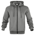 Herren sportliche Kapuzenjacke aus atmungsaktivem Material mit seitlichen Reißverschlusstaschen R&B