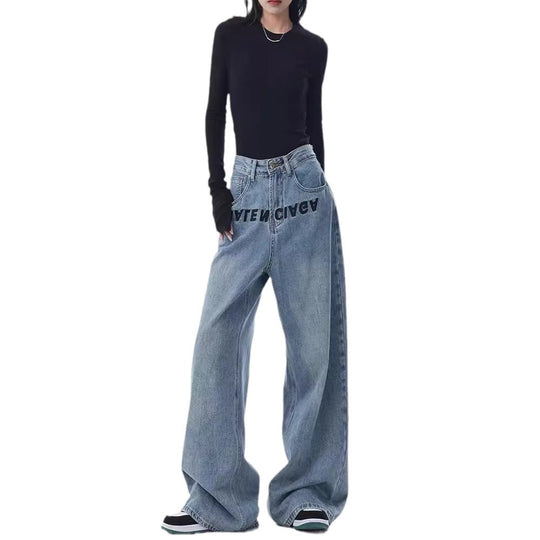 Damen Weite Jeanshose R&B