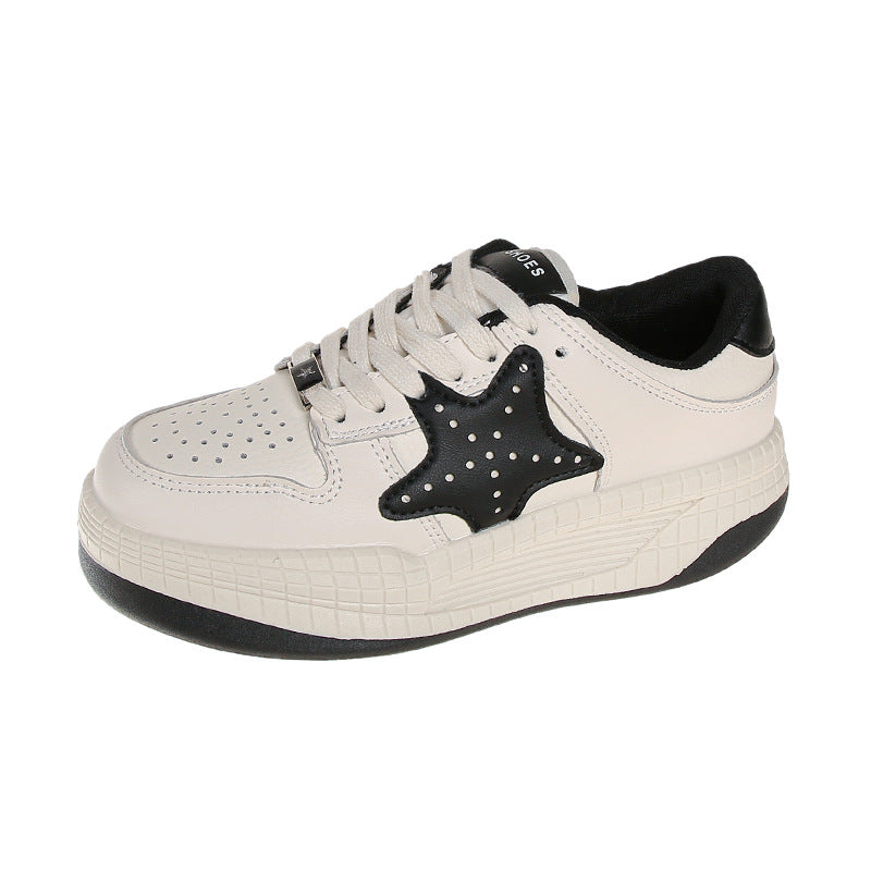 Damen Sneakers mit exklusivem Sternen-Design und gepolsterter Sohle R&B