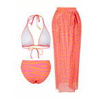 Damen Bikiniset mit transparentem Strandrock R&B