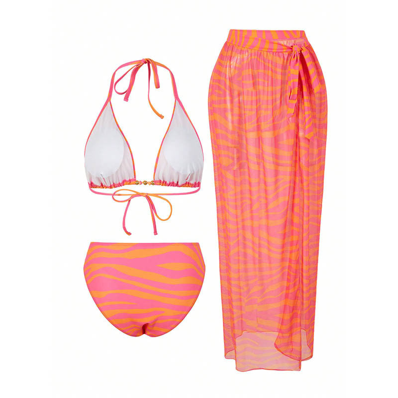 Damen Bikiniset mit transparentem Strandrock R&B