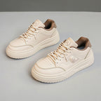 Damen modische Plateausneaker mit atmungsaktivem Obermaterial und rutschfester Sohle R&B