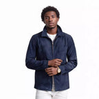 Herren Suede-Jacke im minimalistischen Design R&B