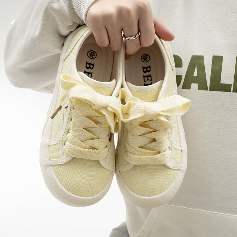 Damen Modische Sneaker mit elastischer Schnürung und komfortabler Sohle