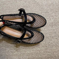 Damen elegante Schnürschuhe mit Netzdesign und modischer Sohle R&B