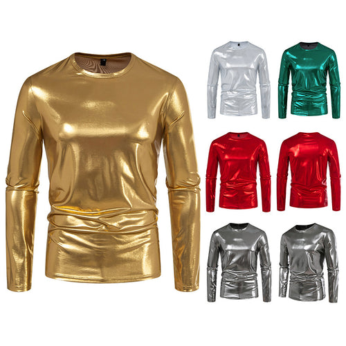 Damen Glänzendes Langarmshirt aus hochwertigem Material R&B