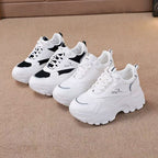 Damen Chunky Fashion Sneakers mit atmungsaktiven Mesh-Einsätzen und rutschfester Sohle R&B