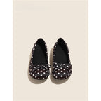 Damen Ballerinas mit punktiertem Design und zierlicher Schleifenapplikation R&B