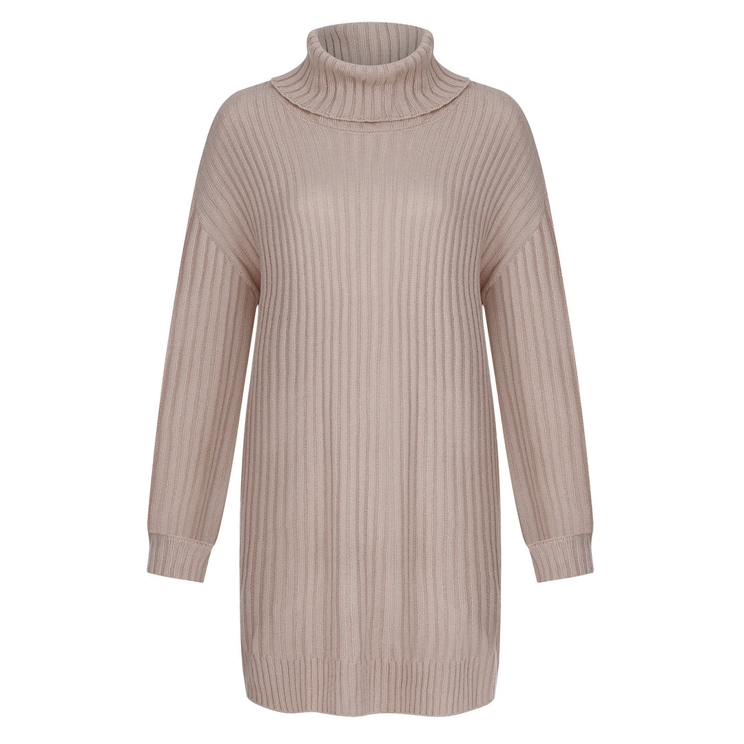 Damen Grobstrick Rollkragenpullover im lässigen Schnitt R&B