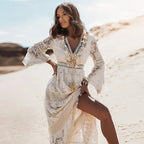 Boho Kleid mit langen Ärmeln