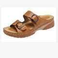 Damen Fußbett-Sandalen mit verstellbaren Riemen und anatomischer Dämpfung R&B