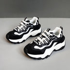 Damen trendige Chunky Sneakers mit atmungsaktivem Mesh und stabiler Sohle R&B