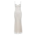 Damen Spitzen-Maxikleid mit eleganten Trägern R&B