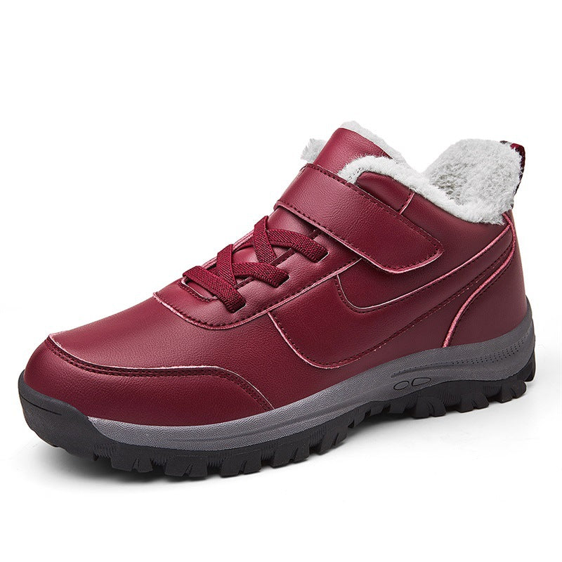 Damen Warmgefütterte Winterstiefel mit rutschfester Sohle und verstellbarem Klettverschluss R&B